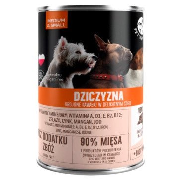 PET REPUBLIC Adult Medium & Small Game - wet dog food - 400g