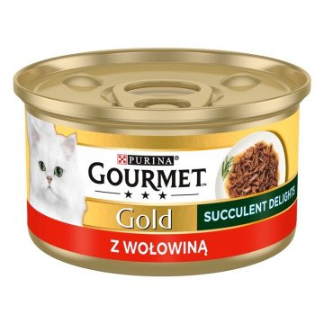 PURINA Gourmet Gold Succulent Delights Beef - wet cat food - 85g PURINA Gourmet Gold Succulent Delights Beef - wet cat food - 85g