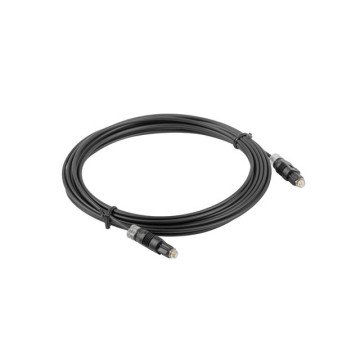 Lanberg CA-TOSL-10CC-0030-BK fibre optic cable 3 m TOSLINK Black Lanberg CA-TOSL-10CC-0030-BK fibre optic cable 3 m TOSLINK Black