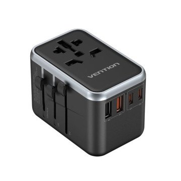 Vention 65W GaN Travel Adapter and Charger 2x USB-A 2x USB-C Vention 65W GaN Travel Adapter and Charger 2x USB-A 2x USB-C