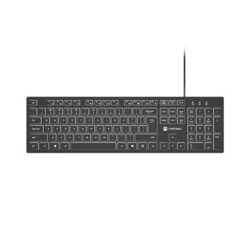 Natec Herring Glow US Keyboard with white backlight