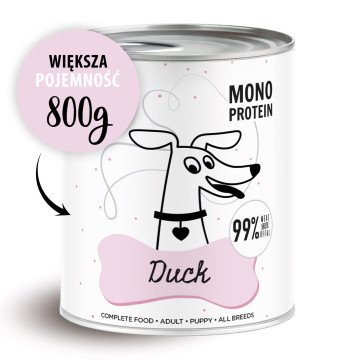 PAKA ZWIERZAKA Pepe Duck - wet dog food - 800g PAKA ZWIERZAKA Pepe Duck - wet dog food - 800g