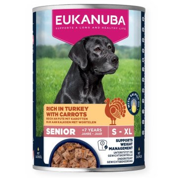 EUKANUBA Life Care Senior Rich in turkey with carrots - wet dog food - 400g