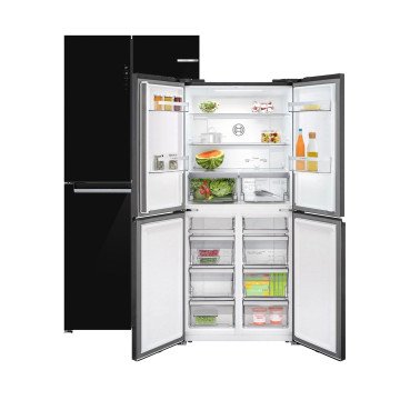 Bosch Serie 4 KMC85LBEA side-by-side refrigerator Freestanding 547 L E Black Bosch Serie 4 KMC85LBEA side-by-side refrigerator Freestanding 547 L E Black