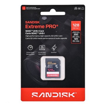 SanDisk Extreme PRO SD UHS-I 128 GB SDXC SanDisk Extreme PRO SD UHS-I 128 GB SDXC