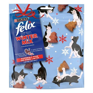 PURINA Felix Winter Mix Turkey&Cranberries - cat treats - 200g PURINA Felix Winter Mix Turkey&Cranberries - cat treats - 200g