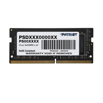 Memory module PATRIOT SIGNATURE DDR4 SO-DIMM 8GB 3200MHz (PSD48G32002S) Memory module PATRIOT SIGNATURE DDR4 SO-DIMM 8GB 3200MHz (PSD48G32002S)