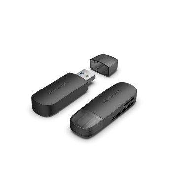 Vention 2-in-1 USB 3.0 A Card Reader(SD+TF) Black Dual Drive Letter Vention 2-in-1 USB 3.0 A Card Reader(SD+TF) Black Dual Drive Letter