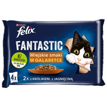 Felix Fantastic rabbit, lamb - wet food for cats 340 g (4x 85 g) Felix Fantastic rabbit, lamb - wet food for cats 340 g (4x 85 g)