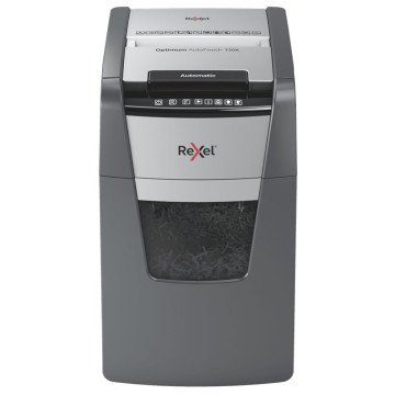 Rexel Optimum AutoFeed+ 130X paper shredder Cross shredding 55 dB 22 cm Black, Silver Rexel Optimum AutoFeed+ 130X paper shredder Cross shredding 55 dB 22 cm Black, Silver