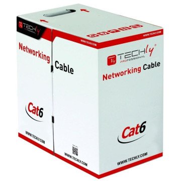 Techly ITP9-FLU-0305 networking cable Grey 305 m Cat6 U/UTP (UTP) Techly ITP9-FLU-0305 networking cable Grey 305 m Cat6 U/UTP (UTP)