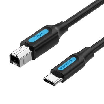 USB 2.0 printer cable, male type C to male B, 2 m USB 2.0 printer cable, male type C to male B, 2 m
