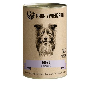 PAKA ZWIERZAKA Turkey and cranberries - wet dog food - 400g PAKA ZWIERZAKA Turkey and cranberries - wet dog food - 400g