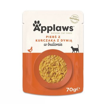 APPLAWS Chicken breast with pumpkin in broth - wet cat food - 70g