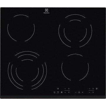 Electrolux EHF6343FOK hob Black Built-in 60 cm Ceramic 4 zone(s)
