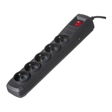 Activejet black power strip with cord ACJ COMBO 5G/5M/BEZP. AUTO/CZ Activejet black power strip with cord ACJ COMBO 5G/5M/BEZP. AUTO/CZ