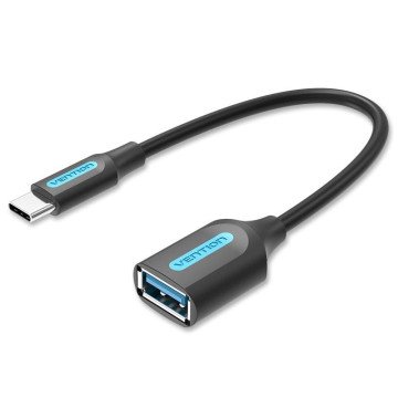 Vention USB 3.1(Gen 1) C Male to A Female OTG Cable 0.15M Black PVC Type Vention USB 3.1(Gen 1) C Male to A Female OTG Cable 0.15M Black PVC Type