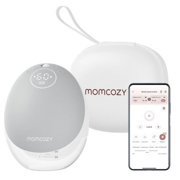 Momcozy M9 Breast pump with app control – Single set Gray