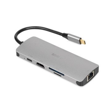 iBox IUH3RJ4K interface hub USB Type-C 5000 Mbit/s Silver iBox IUH3RJ4K interface hub USB Type-C 5000 Mbit/s Silver
