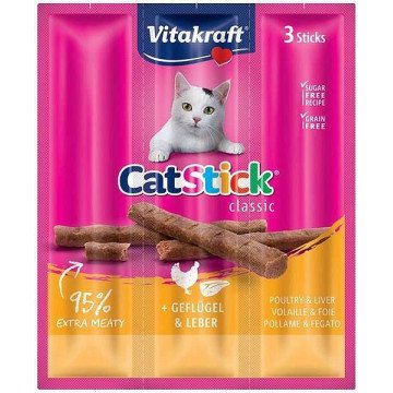 VITAKRAFT CatStick Mini with poultry and liver - cat treats - 3 pcs VITAKRAFT CatStick Mini with poultry and liver - cat treats - 3 pcs