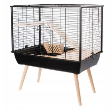 Zolux Cage Neo Muki Large Rodents H58, black Zolux Cage Neo Muki Large Rodents H58, black