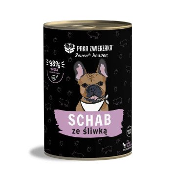 PAKA ZWIERZAKA Seventh Heaven Pork with plum - wet dog food - 400g PAKA ZWIERZAKA Seventh Heaven Pork with plum - wet dog food - 400g