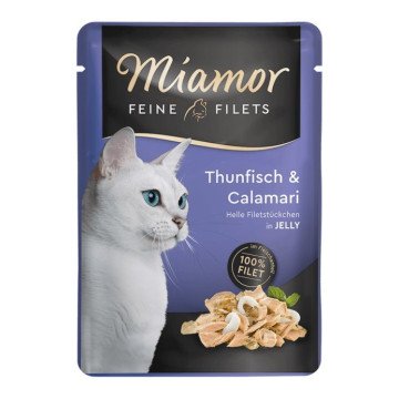MIAMOR Feine Filets Tuna with squid - wet cat food - 100g