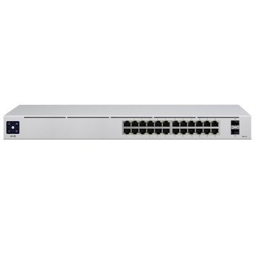 Ubiquiti UniFi USW-24 network switch Managed L2 Gigabit Ethernet (10/100/1000) Silver Ubiquiti UniFi USW-24 network switch Managed L2 Gigabit Ethernet (10/100/1000) Silver