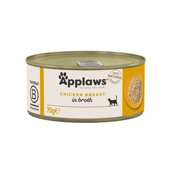 APPLAWS Chicken breast in broth - wet cat food - 70g
