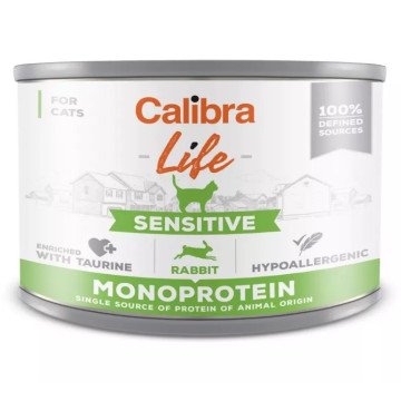 CALIBRA Cat Life Sensitive Rabbit - wet cat food - 200g CALIBRA Cat Life Sensitive Rabbit - wet cat food - 200g