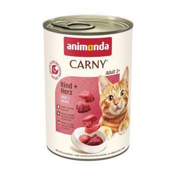 ANIMONDA Carny Adult Beef and hearts - wet cat food - 400g ANIMONDA Carny Adult Beef and hearts - wet cat food - 400g