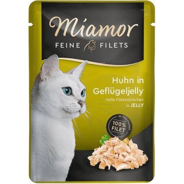 MIAMOR Feine Filets Chicken with poultry jelly - wet cat food - 100g MIAMOR Feine Filets Chicken with poultry jelly - wet cat food - 100g