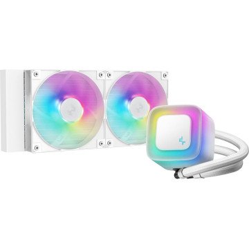 DeepCool LE240 WH V2 Processor All-in-one liquid cooler 12 cm White 1 pc(s) DeepCool LE240 WH V2 Processor All-in-one liquid cooler 12 cm White 1 pc(s)