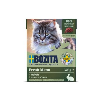 BOZITA Fresh Menu Rabbit in jelly - wet cat food - 370g