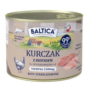 BALTICA Smaki regionów Chicken with turkey - wet cat food - 185g