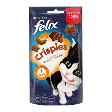 FELIX Crispies Beef, Chicken - dry cat food - 45 g FELIX Crispies Beef, Chicken - dry cat food - 45 g