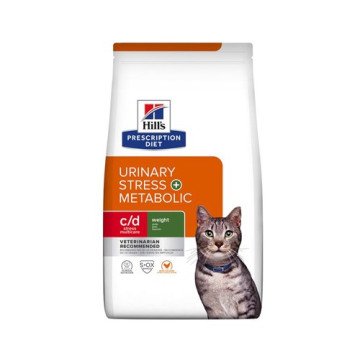 HILL'S Feline c/d Urinary Stress + Metabolic - Dry Cat Food - 3 kg HILL'S Feline c/d Urinary Stress + Metabolic - Dry Cat Food - 3 kg
