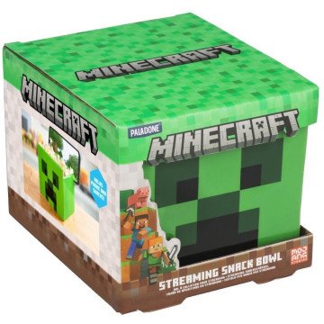 PP MINECRAFT CREEPER STREAMING SNACK BOWL PP MINECRAFT CREEPER STREAMING SNACK BOWL