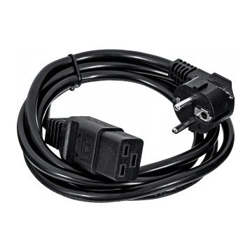 Gembird Type F/C19 1.8m Black Power plug type F C19 coupler Gembird Type F/C19 1.8m Black Power plug type F C19 coupler