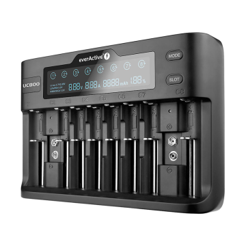 Charger for cylindrical Li-ion and Ni-MH batteries everActive UC-800 Charger for cylindrical Li-ion and Ni-MH batteries everActive UC-800
