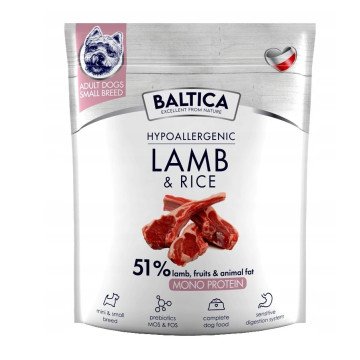 BALTICA Nutraceutic Hypoallergenic S Lamb with rice - dry dog food - 1kg