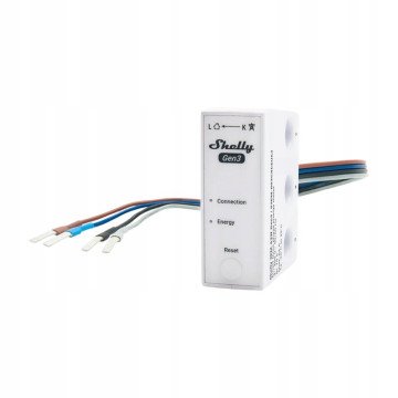 SHELLY WiFi 3EM-63W Gen3 1/3-Channel Power and Energy Meter, White SHELLY WiFi 3EM-63W Gen3 1/3-Channel Power and Energy Meter, White