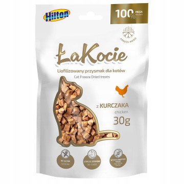HILTON ŁaKocie Freeze dried chicken - cat treats - 30g