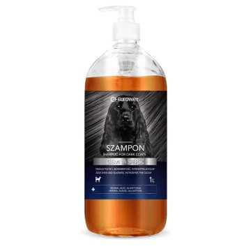 EUROWET Dark coat - shampoo for dogs - 1l