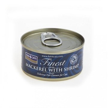 FISH4CATS Mackerel with shrimp - wet cat food - 70g FISH4CATS Mackerel with shrimp - wet cat food - 70g