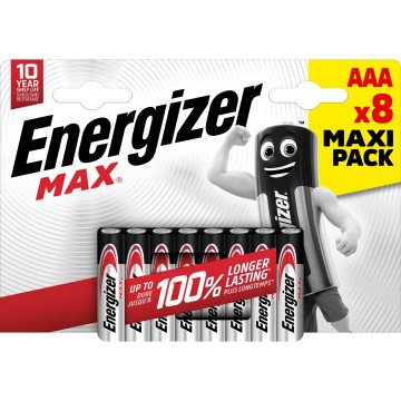 ENERGIZER BATTERIES MAX AAA LR03 /8 ECO ENERGIZER BATTERIES MAX AAA LR03 /8 ECO