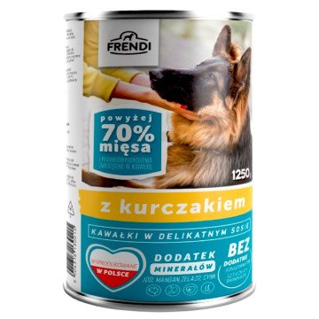 FRENDI with Chicken chunks in delicate sauce - wet dog food - 1250g