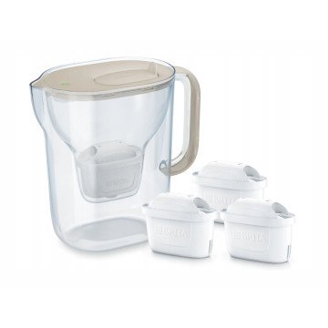 BRITA Style ESSENTIAL XL sand filter jug + 3 x MX Pro Pure Performance filter BRITA Style ESSENTIAL XL sand filter jug + 3 x MX Pro Pure Performance filter