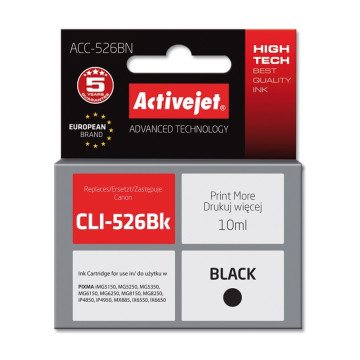 Activejet ACC-526BN Ink (replacement for Canon CLI-526Bk; Supreme; 10 ml; black) Activejet ACC-526BN Ink (replacement for Canon CLI-526Bk; Supreme; 10 ml; black)