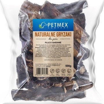 PETMEX Sheep lungs Mono – dog treat – 500g